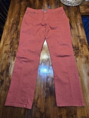 Levi's 505 Jeans Women's 14M Straight Rust Colored 31 inseam Streetwear Denim